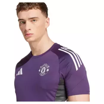 Футболка с коротким рукавом adidas Manchester United Tiro 25/26 Competition training, фиолетовый