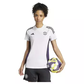 Футболка с коротким рукавом adidas Manchester United Tiro 25/26 Competition training Woman, белый