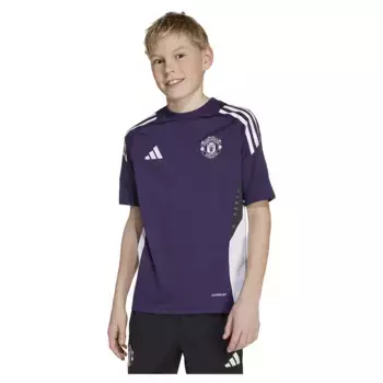 Футболка с коротким рукавом adidas Manchester United Tiro 25/26 Competition training junior, фиолетовый