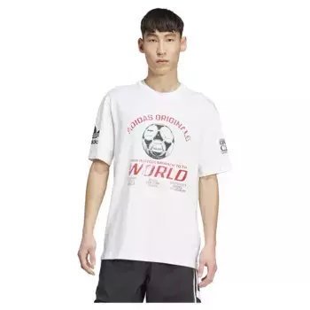 Футболка с коротким рукавом adidas Originals 90s Football Graphic, белый