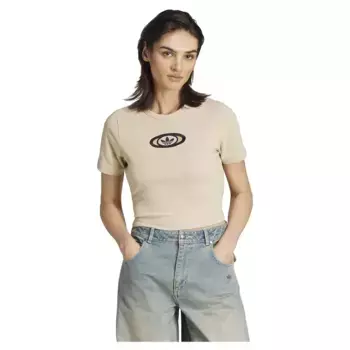 Футболка с коротким рукавом adidas Originals Campus 2000 Back Cut Out Rib, бежевый