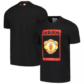 Футболка с коротким рукавом adidas Originals Manchester United, черный
