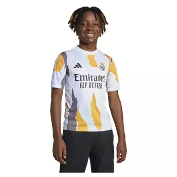 Футболка с коротким рукавом adidas Real Madrid 24/25 pre match junior, желтый