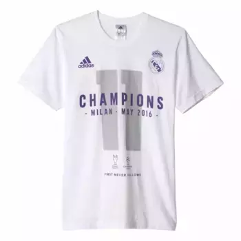 Футболка с коротким рукавом adidas Real Madrid 15/16 UCL Winner, белый