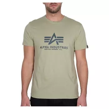 Футболка с коротким рукавом Alpha Industries Basic, зеленый