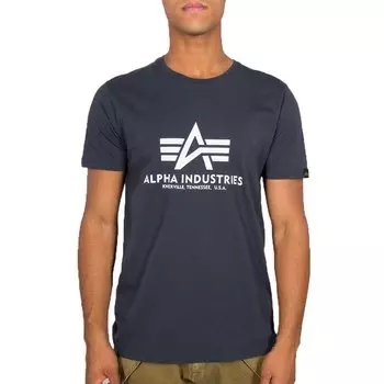 Футболка с коротким рукавом Alpha Industries Basic, синий
