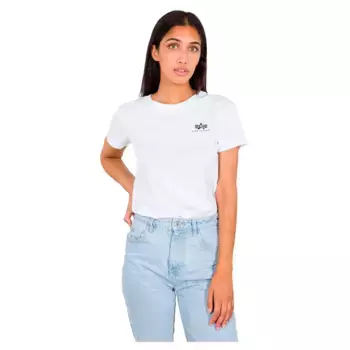 Футболка с коротким рукавом Alpha Industries Basic Small Logo, белый