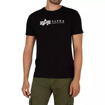 Футболка с коротким рукавом Alpha Industries Label 2 Pack, черный