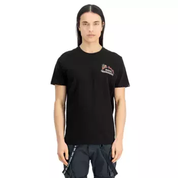 Футболка с коротким рукавом Alpha Industries Naval BP, черный