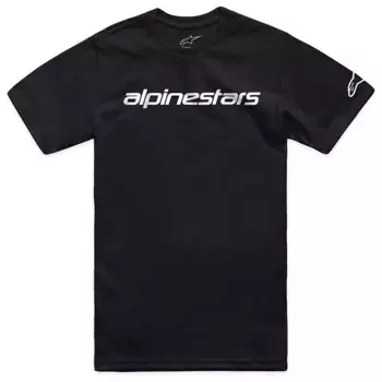 Футболка с коротким рукавом Alpinestars Linear Wordmark 2.0, черный