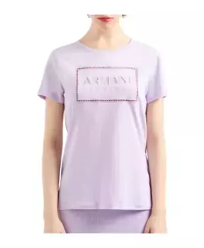 Футболка с коротким рукавом Armani Exchange, фиолетовый
