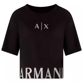 Футболка с коротким рукавом Armani Exchange XW001699_AF10356, черный