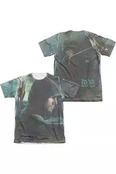 Футболка с коротким рукавом Arrow Hero (принт спереди/сзади) для взрослых из полиэстера/хлопка Gildan, зеленый