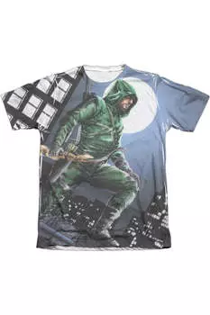 Футболка с коротким рукавом Arrow Night Watch для взрослых из полиэстера/хлопка Gildan, белый