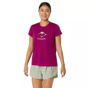 Футболка с коротким рукавом Asics Fujitrail Logo, розовый