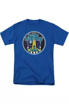 Футболка с коротким рукавом Atari Badge для взрослых Gildan, синий