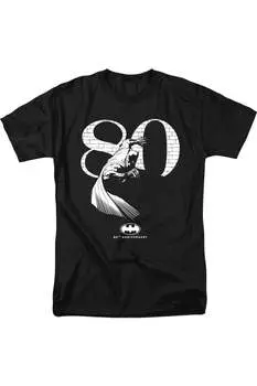 Футболка с коротким рукавом Batman 80 Wall для взрослых Gildan, черный