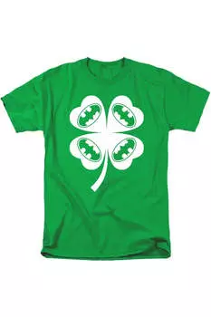 Футболка с коротким рукавом Batman Bat Clover для взрослых Gildan, цвет kelly green