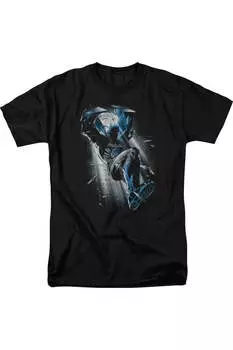 Футболка с коротким рукавом Batman Bat Crash для взрослых Gildan, черный