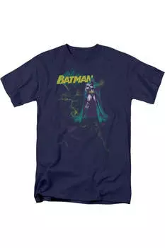 Футболка с коротким рукавом Batman Bat Spray для взрослых Gildan, темно-синий