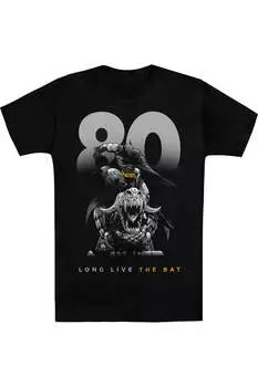 Футболка с коротким рукавом Batman Big 80 для взрослых Gildan, черный