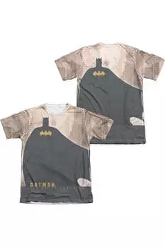 Футболка с коротким рукавом Batman City Crusader (принт спереди/сзади) для взрослых из полиэстера/хлопка Gildan, белый