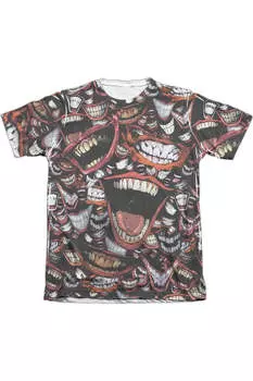 Футболка с коротким рукавом Batman Famous Wretch Sub для взрослых из полиэстера/хлопка Gildan, белый