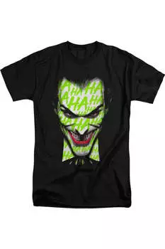 Футболка с коротким рукавом Batman Ha Ha Smile для взрослых Gildan, черный