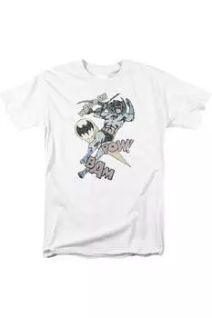 Футболка с коротким рукавом Batman Halftone Swing для взрослых Gildan, белый