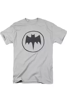 Футболка с коротким рукавом Batman Handywork для взрослых Gildan, серебряный