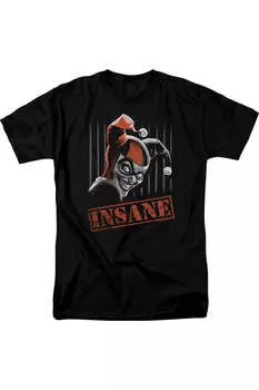 Футболка с коротким рукавом Batman Insane для взрослых Gildan, черный