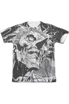 Футболка с коротким рукавом Batman Joker для взрослых из полиэстера/хлопка Gildan, белый