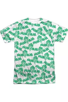 Футболка с коротким рукавом Batman Laughing At You для взрослых, 100% полиэстер Gildan, белый