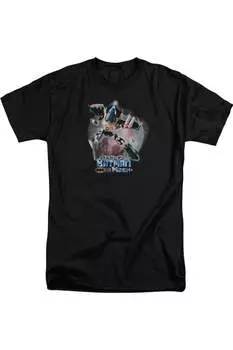 Футболка с коротким рукавом Batman Mech для взрослых Gildan, черный