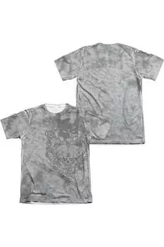 Футболка с коротким рукавом Batman Overtaken для взрослых из полиэстера/хлопка Gildan, белый