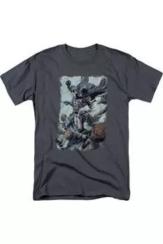 Футболка с коротким рукавом Batman Punch для взрослых Gildan, цвет charcoal