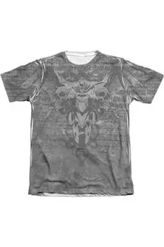 Футболка с коротким рукавом Batman Ride Free для взрослых из полиэстера/хлопка Gildan, белый