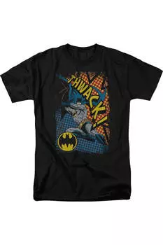 Футболка с коротким рукавом Batman Thwack для взрослых Gildan, черный