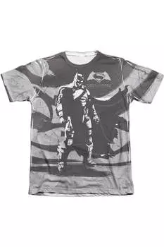 Футболка с коротким рукавом Batman V Superman Batman Contrast Adult Poly/Cotton Gildan, белый