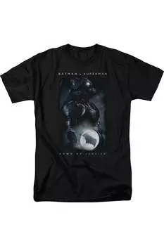 Футболка с коротким рукавом Batman V Superman Signal для взрослых Gildan, черный