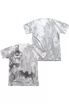 Футболка с коротким рукавом Batman Vigilance для взрослых из полиэстера/хлопка Gildan, белый