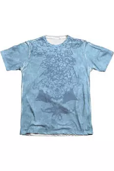 Футболка с коротким рукавом Batman Within для взрослых 65/35 из полиэстера/хлопка Gildan, белый