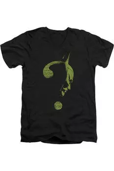 Футболка с коротким рукавом «Бэтмен» (2022) с вопросительным знаком Gildan, черный