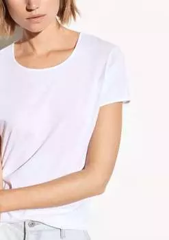 Футболка с коротким рукавом белого цвета Vince