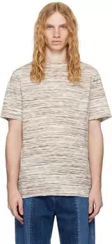 Футболка с коротким рукавом белого и оранжевого цветов Missoni