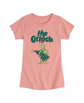 Футболка с коротким рукавом Big Girls Tree Graphic The Grinch, розовый