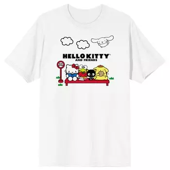 Футболка с коротким рукавом BIOWORLD Hello Kitty & Friends, белый