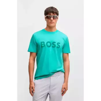 Футболка с коротким рукавом BOSS Tape Logo, синий