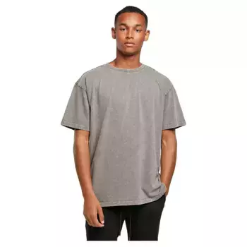 Футболка с коротким рукавом Build Your Brand Acid Washed Heavy Oversized, серый