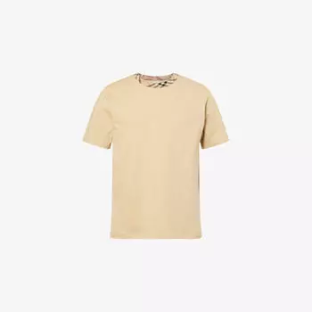 Футболка с коротким рукавом Burberry в клетку, бежевый
